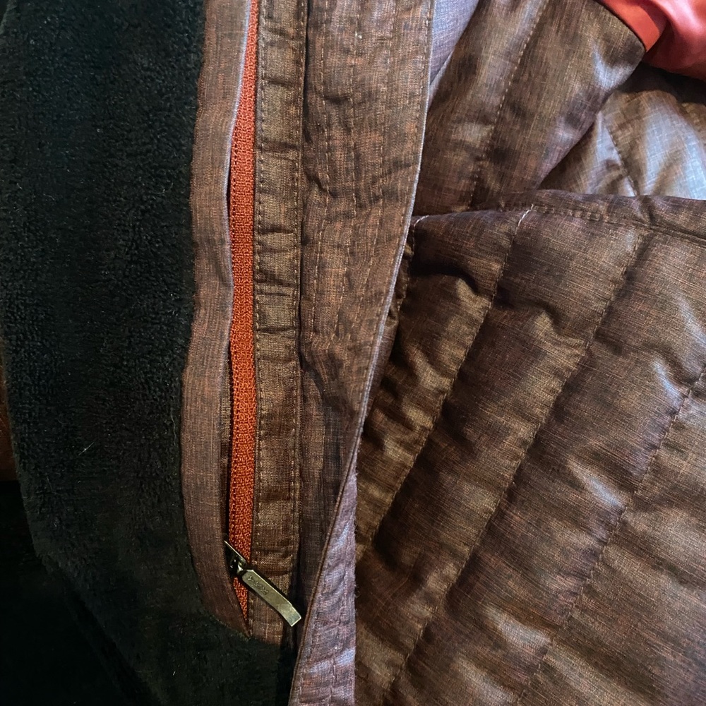 Marmot two tone color block long down coat - Picture 6 of 7